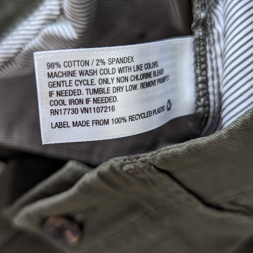 🥳3 for $20🥳 Goodfellow & Co Men's Classic Slim Green Chinos - Picture 5 of 6